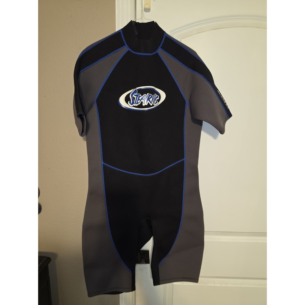 Stearns Shorty Wetsuit For Scuba Or Surfing Size XL Black & Blue